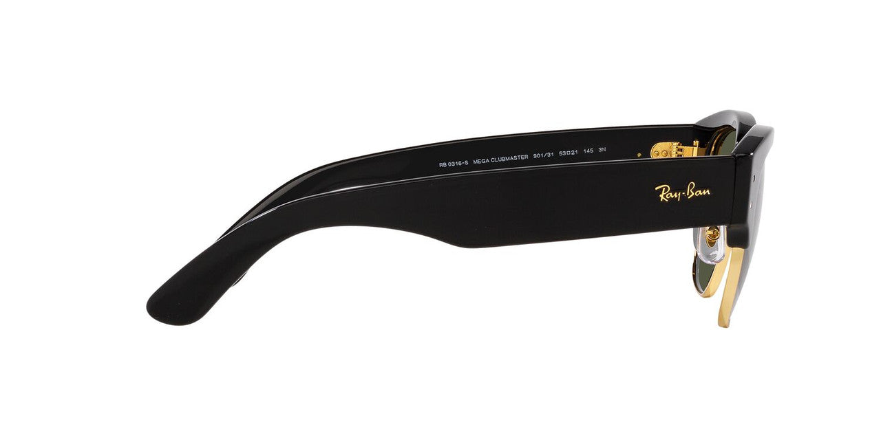 Lentes De Sol Ray-Ban RB0316S Mega Clubmaster Verde/Negro