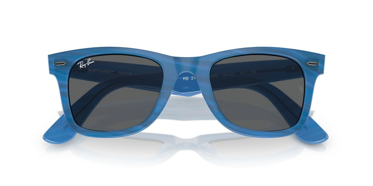 Lentes De Sol Ray-Ban RB2140 Wayfarer Gris/Azul