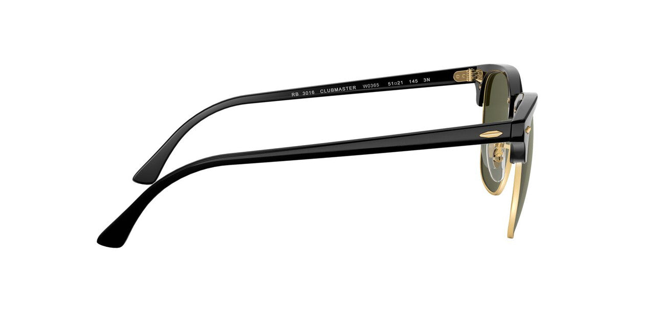 Lentes De Sol Ray-Ban RB3016 Clubmaster Verde/Negro