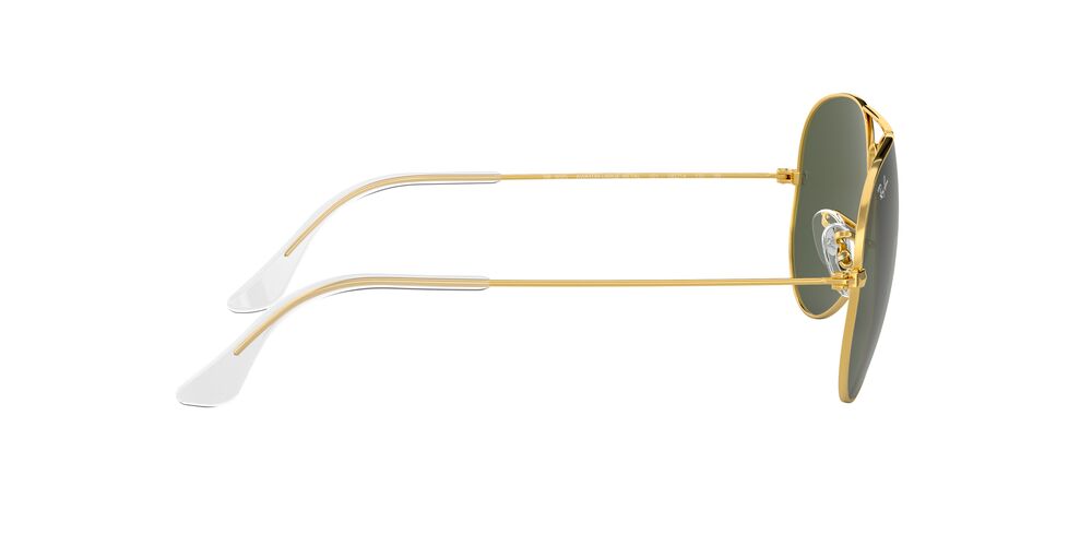 Lentes De Sol Ray-Ban RB3025 Aviator Large Metal Verde/Dorado