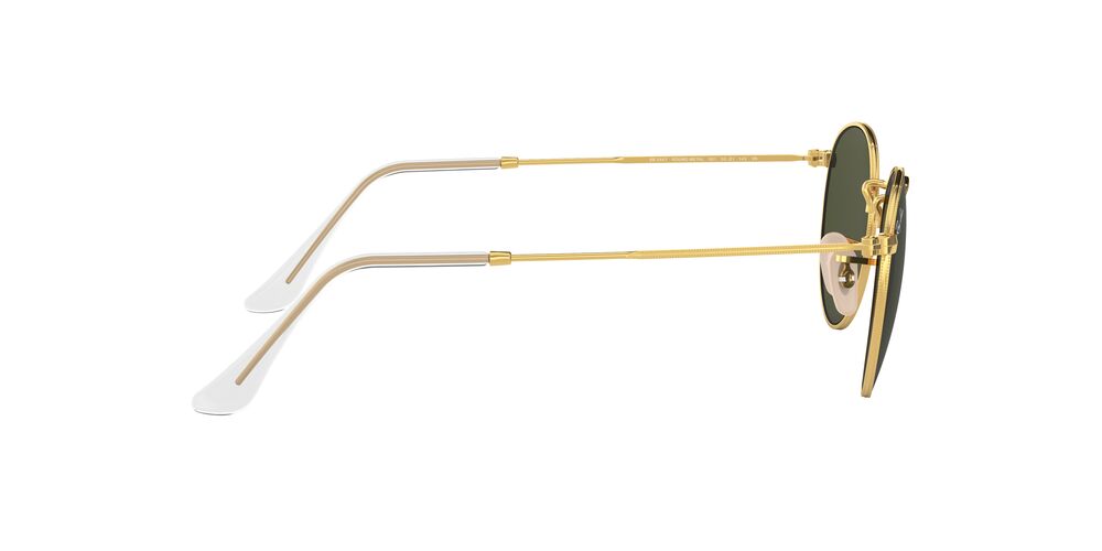 Lentes De Sol Ray-Ban RB3447 Round Metal Verde/Dorado