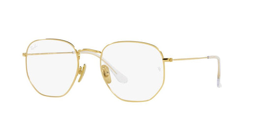 Lentes Oftálmicos Ray-Ban RX8148V Hexagonal Dorado