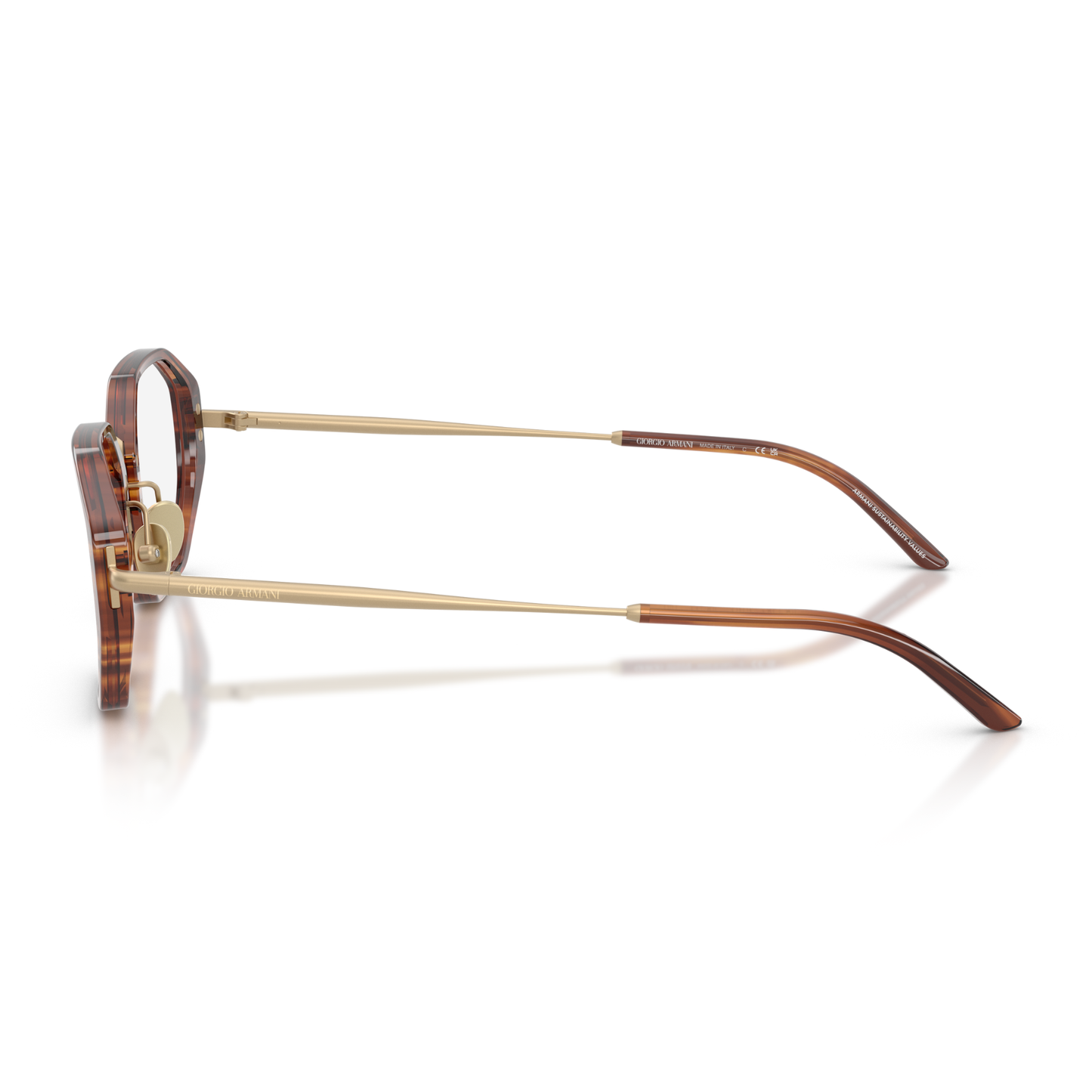 Lentes Oftálmicos Giorgio Armani AR7282 Striped Café