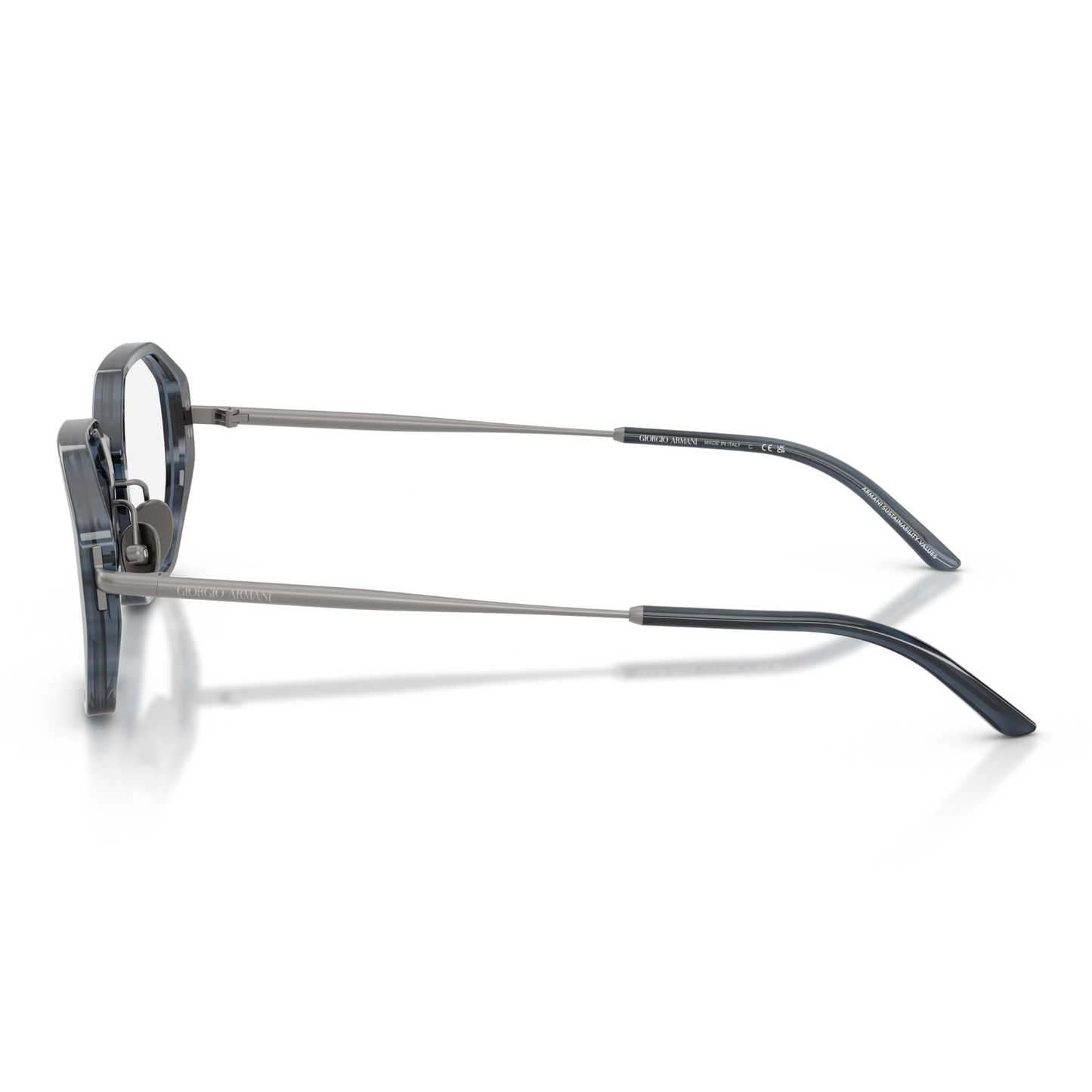 Lentes Oftálmicos Giorgio Armani AR7282 Striped Gris