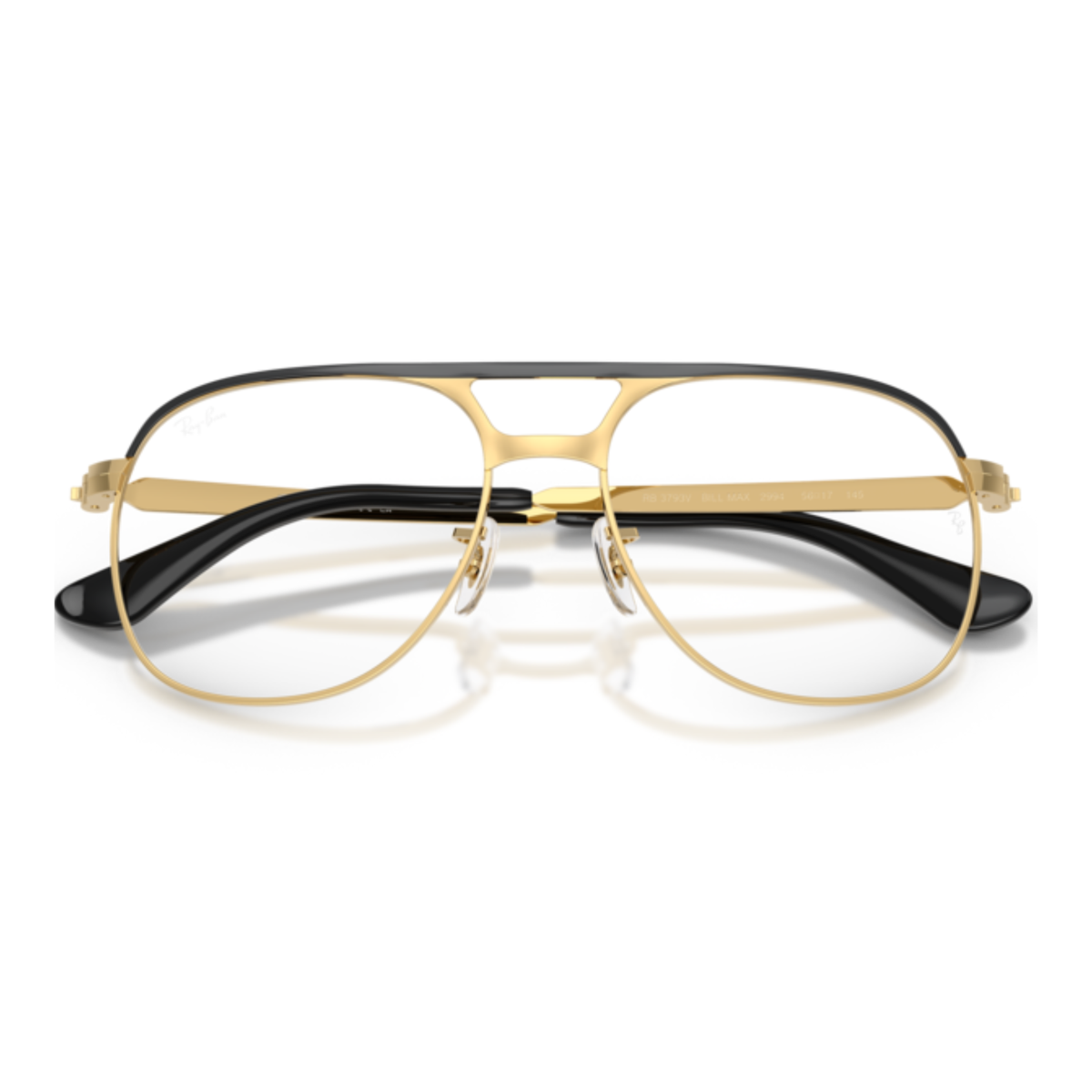 Lentes Oftálmicos Ray-Ban RX3793V Bill Max Matte Black On Gold N Negro