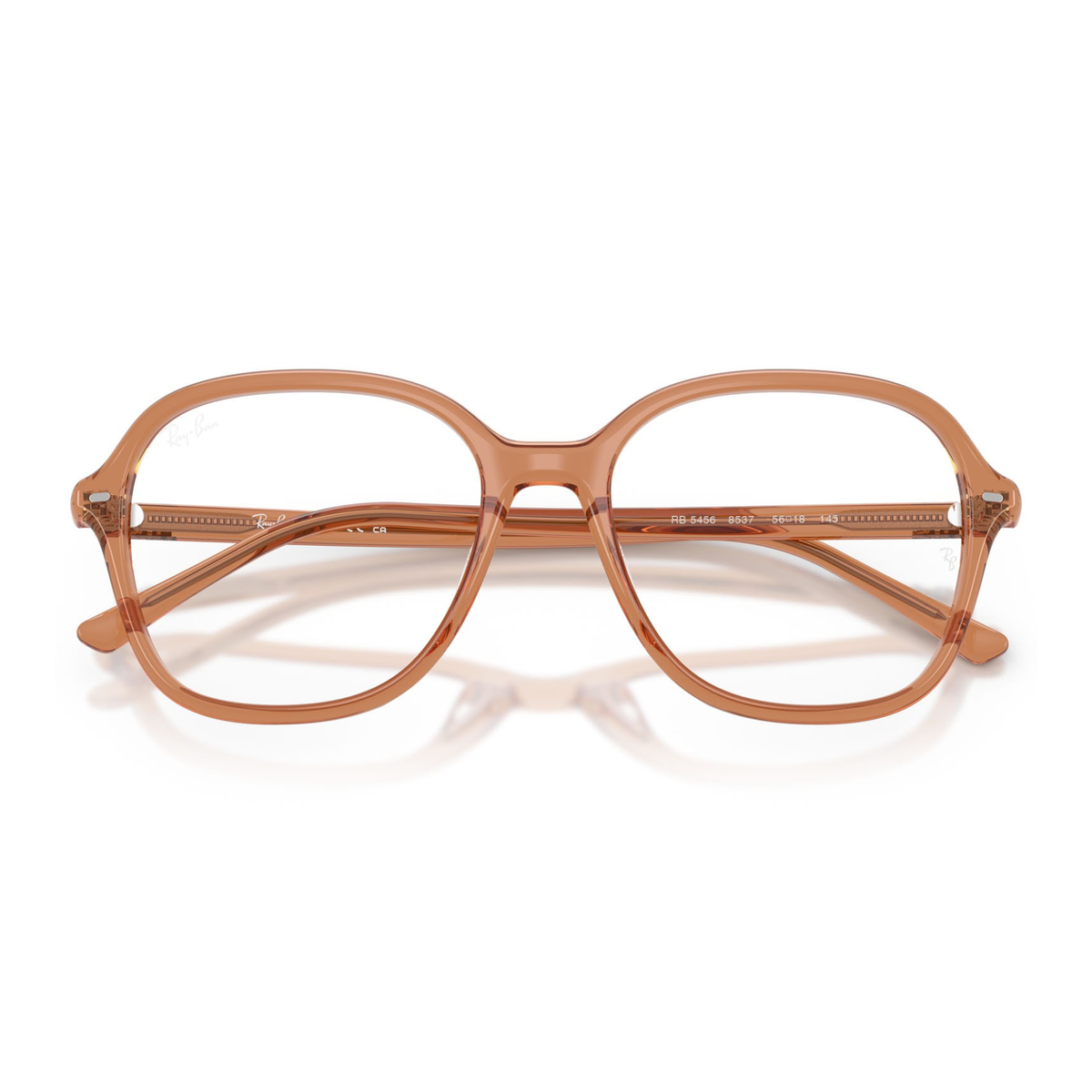 Lentes Oftálmicos Ray-Ban RX5456 Transparent Brown Café Unisex Café