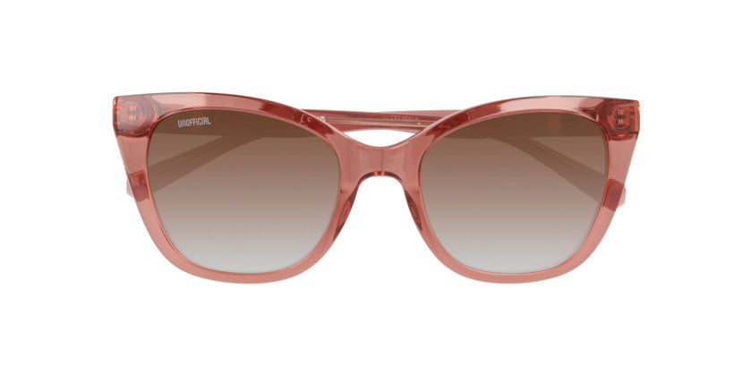 Lentes De Sol Unofficial UO6207B Transparent Soft Pink Gradient Brown Café/Rosado