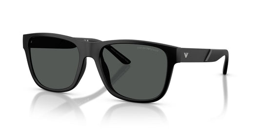 Lentes De Sol Emporio Armani EA4243 Matte Black Dark Grey Gris/Negro
