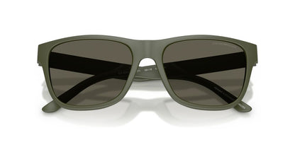 Lentes De Sol Emporio Armani EA4243 Matte Green Dark Brown Café/Verde