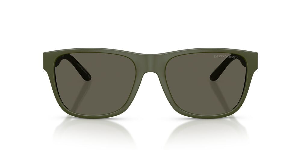 Lentes De Sol Emporio Armani EA4243 Matte Green Dark Brown Café/Verde