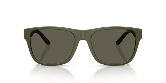 Lentes De Sol Emporio Armani EA4243 Matte Green Dark Brown Café/Verde