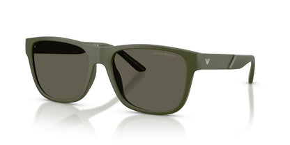 Lentes De Sol Emporio Armani EA4243 Matte Green Dark Brown Café/Verde