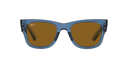 Lentes De Sol Ray-Ban RB0840S Mega Wayfarer Café/Azul