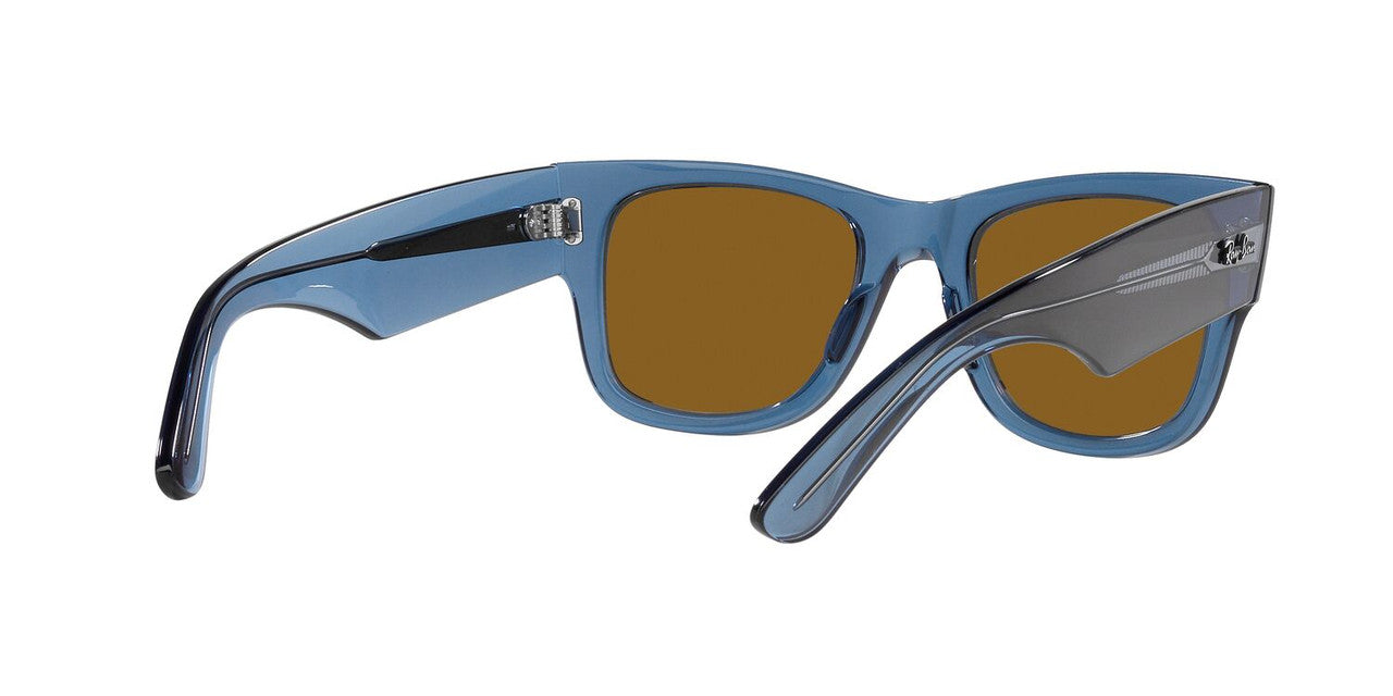 Lentes De Sol Ray-Ban RB0840S Mega Wayfarer Café/Azul