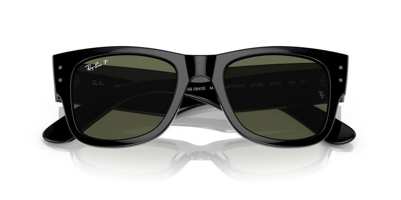 Lentes De Sol Ray-Ban RB0840S Mega Wayfarer Verde/Negro