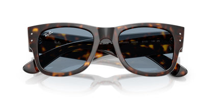 Lentes De Sol Ray-Ban RB0840S Mega Wayfarer Azul/Havana