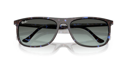Lentes De Sol Ray-Ban RB2216 Havana Blue Turtle Blu Vintage Gradient Black Negro/Havana