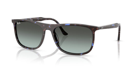 Lentes De Sol Ray-Ban RB2216 Havana Blue Turtle Blu Vintage Gradient Black Negro/Havana