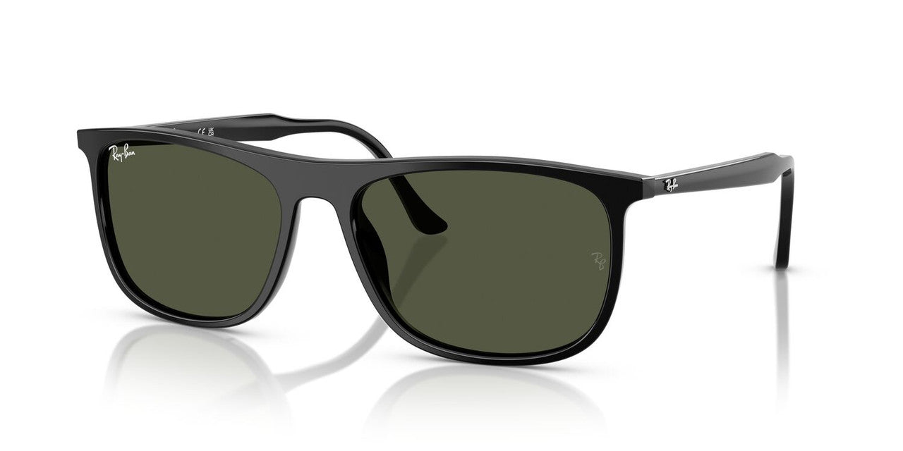Lentes De Sol Ray-Ban RB2216 Black Green Verde/Negro