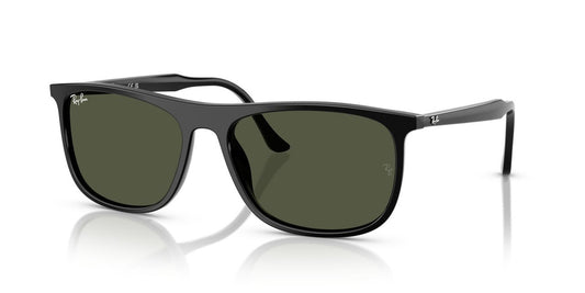 Lentes De Sol Ray-Ban RB2216 Black Green Verde/Negro