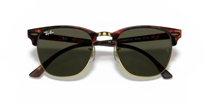 Lentes De Sol Ray-Ban RB3016 Clubmaster Verde/Havana