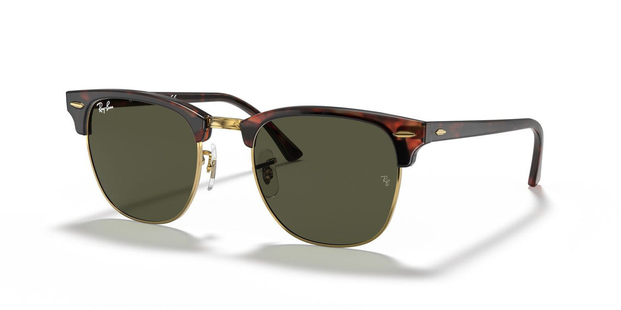 Lentes De Sol Ray-Ban RB3016 Clubmaster Verde/Havana