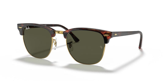 Lentes De Sol Ray-Ban RB3016 Clubmaster Verde/Havana