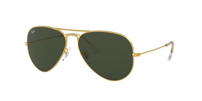 Lentes De Sol Ray-Ban RB3025 Aviator Large Metal Verde/Dorado
