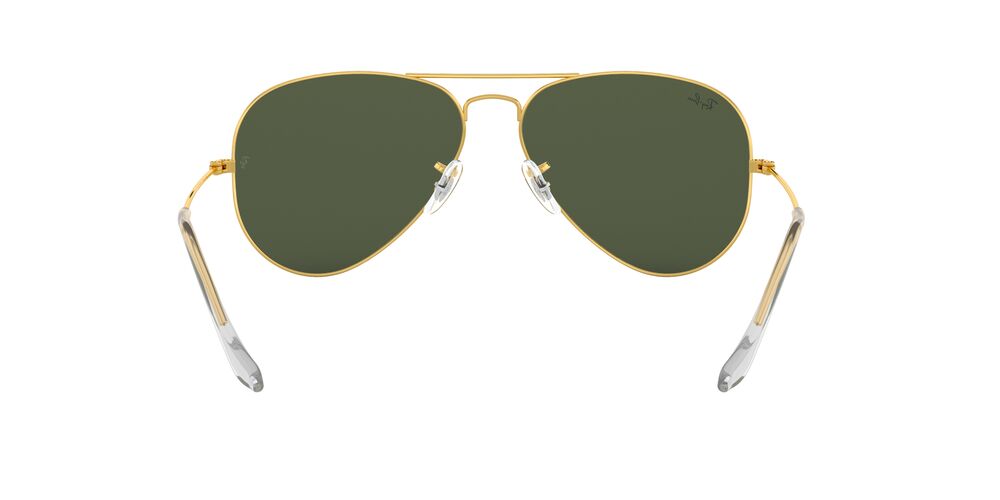 Lentes De Sol Ray-Ban RB3025 Aviator Large Metal Verde/Dorado