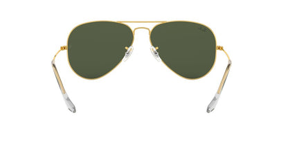 Lentes De Sol Ray-Ban RB3025 Aviator Large Metal Verde/Dorado