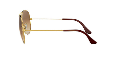Lentes De Sol Ray-Ban RB3025 Aviator Large Metal Café/Dorado