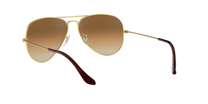 Lentes De Sol Ray-Ban RB3025 Aviator Large Metal Café/Dorado