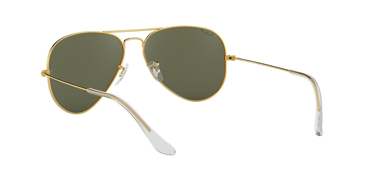 Lentes De Sol Ray-Ban RB3025 Aviator Large Metal Verde/Dorado