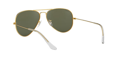 Lentes De Sol Ray-Ban RB3025 Aviator Large Metal Verde/Dorado