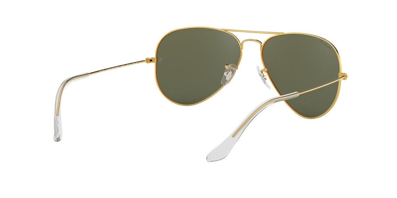 Lentes De Sol Ray-Ban RB3025 Aviator Large Metal Verde/Dorado