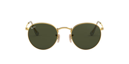 Lentes De Sol Ray-Ban RB3447 Round Metal Verde/Dorado