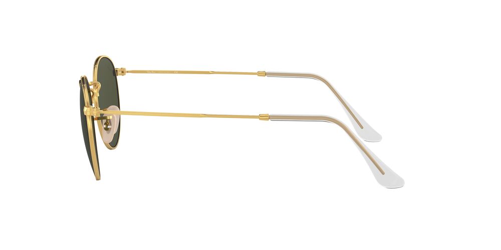 Lentes De Sol Ray-Ban RB3447 Round Metal Verde/Dorado