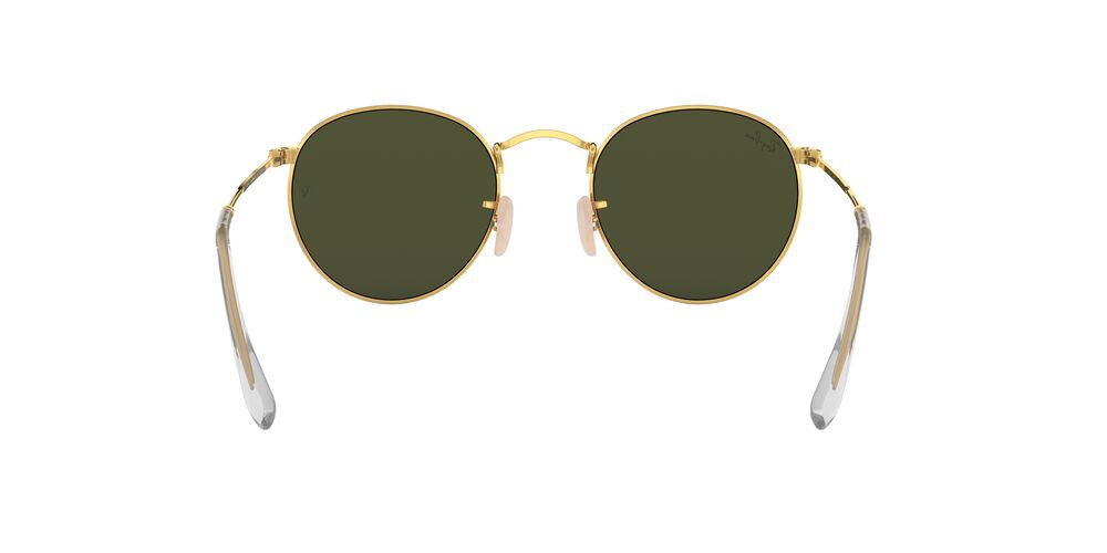 Lentes De Sol Ray-Ban RB3447 Round Metal Verde/Dorado