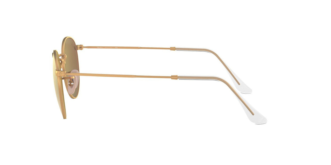 Lentes De Sol Ray-Ban RB3447 Round Metal Rosa/Dorado