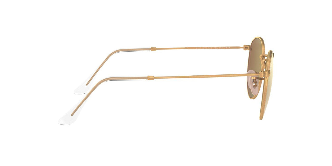 Lentes De Sol Ray-Ban RB3447 Round Metal Rosa/Dorado