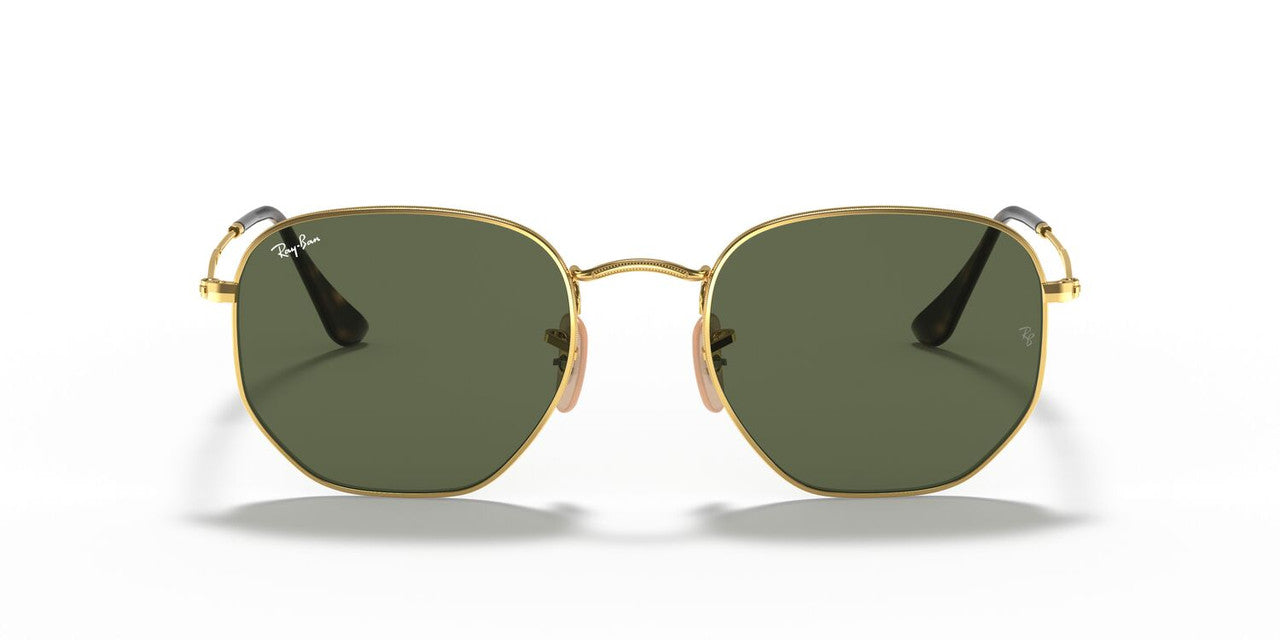 Lentes De Sol Ray-Ban RB3548N Hexagonal Verde/Dorado
