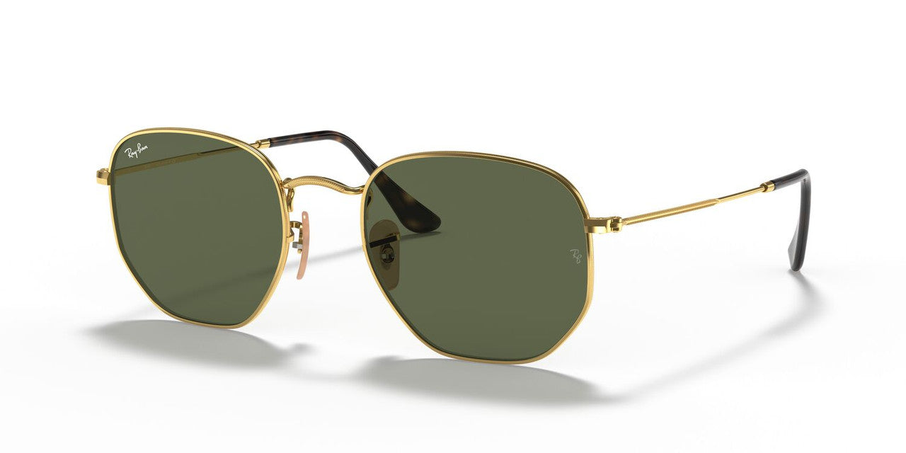 Lentes De Sol Ray-Ban RB3548N Hexagonal Verde/Dorado