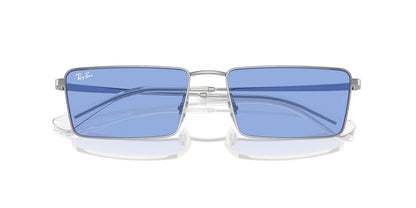 Lentes De Sol Ray-Ban RB3741 Emy Azul/Plateado