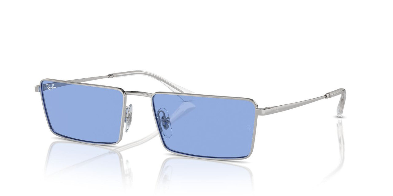 Lentes De Sol Ray-Ban RB3741 Emy Azul/Plateado