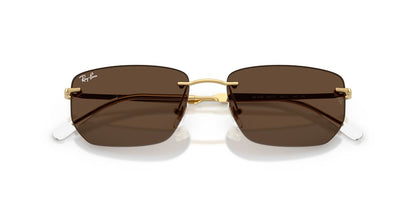 Lentes De Sol Ray-Ban RB3768 Café/Dorado
