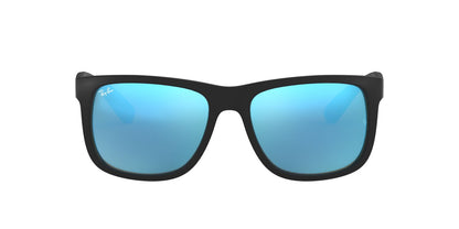 Lentes De Sol Ray-Ban RB4165 Justin Azul/Negro