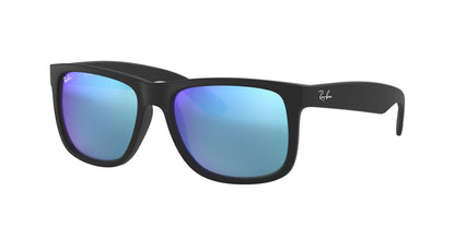 Lentes De Sol Ray-Ban RB4165 Justin Azul/Negro