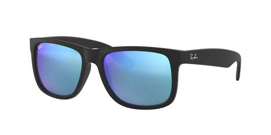 Lentes De Sol Ray-Ban RB4165 Justin Azul/Negro