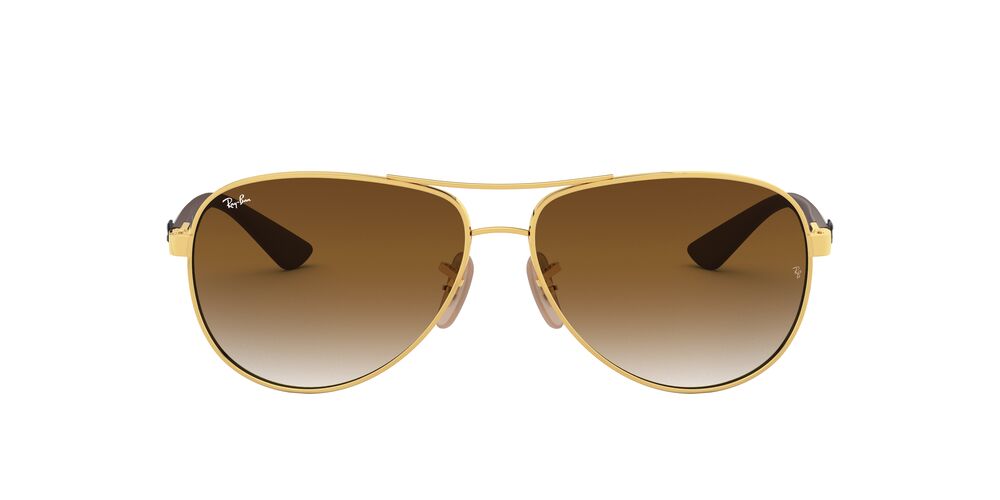 Lentes De Sol Ray-Ban RB8313 Café/Dorado