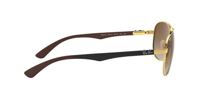 Lentes De Sol Ray-Ban RB8313 Café/Dorado